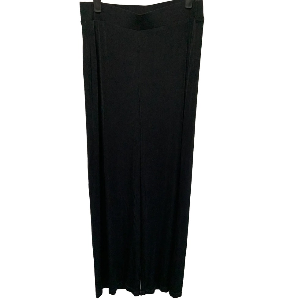 Black Witchy Whimisgoth Lightweight Flowy Pants Chico's Size 8/10R stretch